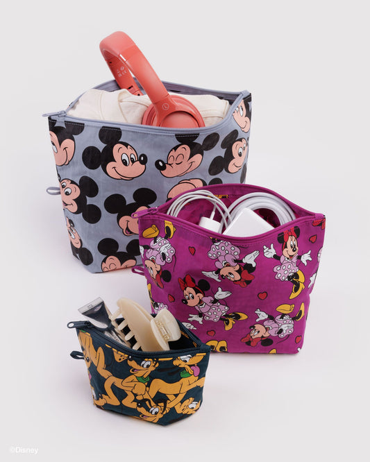 Go Pouch Set Mickey, Minnie & Pluto | Baggu Trending