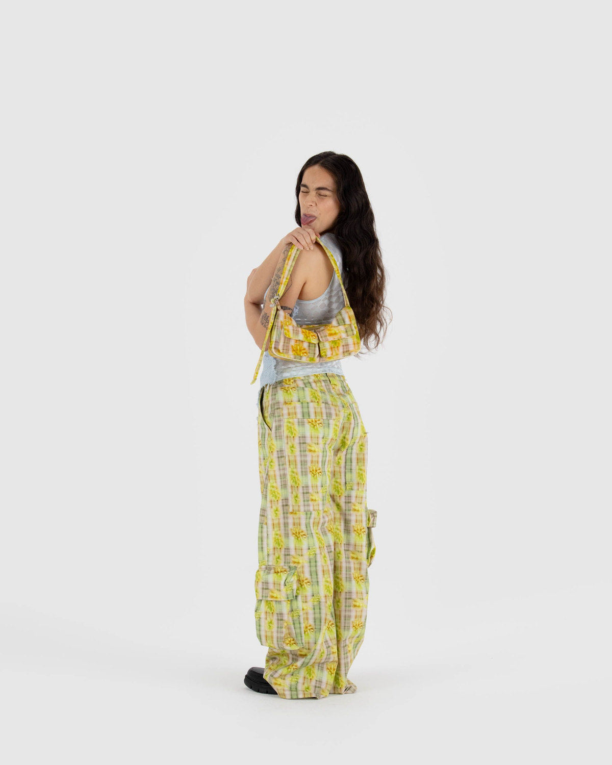Cargo Shoulder Bag Boxer Plaid | Baggu Deals