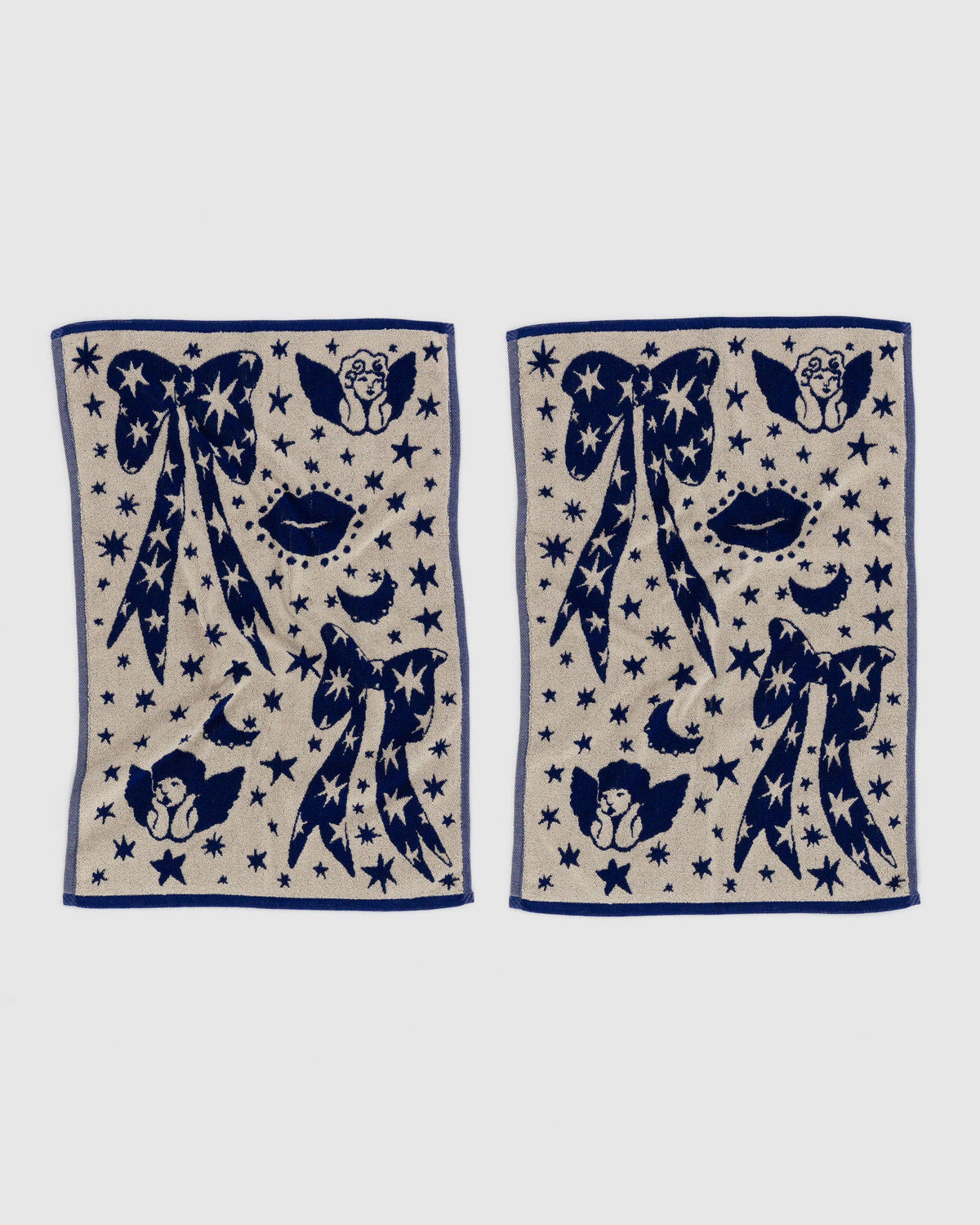 Hand Towel Set of 2 Cherub Bows | Baggu Quality