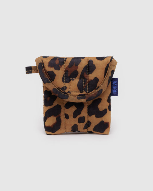 Puffy Earbuds Case Leopard | Baggu Latest
