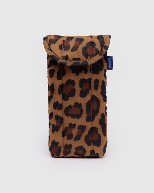 Puffy Glasses Sleeve Leopard | Baggu Classic