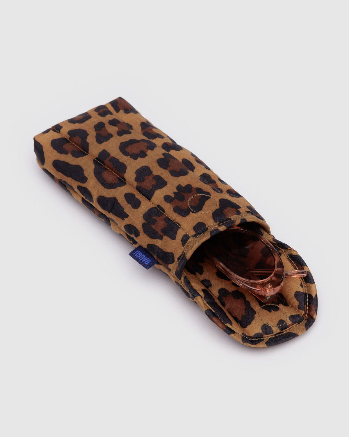 Puffy Glasses Sleeve Leopard | Baggu Classic