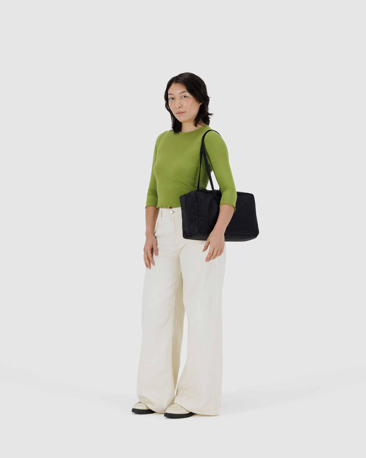 Medium Nylon Bowler Bag Black | Baggu Discount