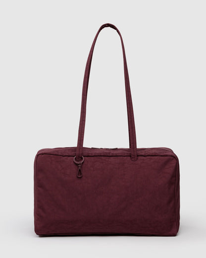 Medium Nylon Bowler Bag Mahogany | Baggu Signature