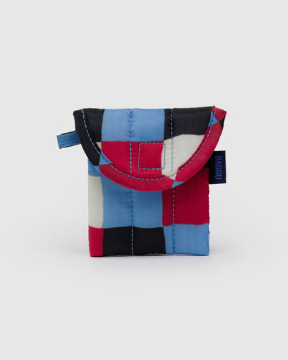 Puffy Earbuds Case Painted Check | Baggu Smart Buy