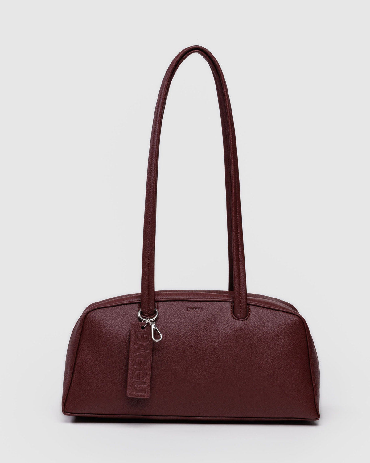 Recycled Leather Bowler Bag Mahogany | Baggu Discount