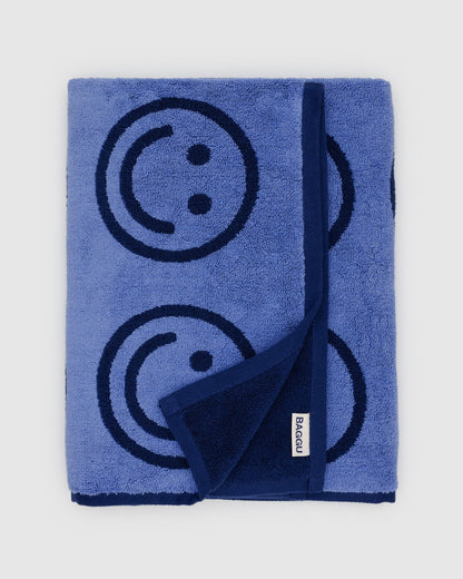Bath Towel Happy Blue | Baggu Quality