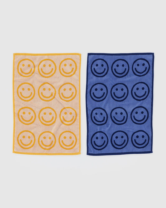 Hand Towel Set of 2 Happy Blue Marigold | Baggu Great Value