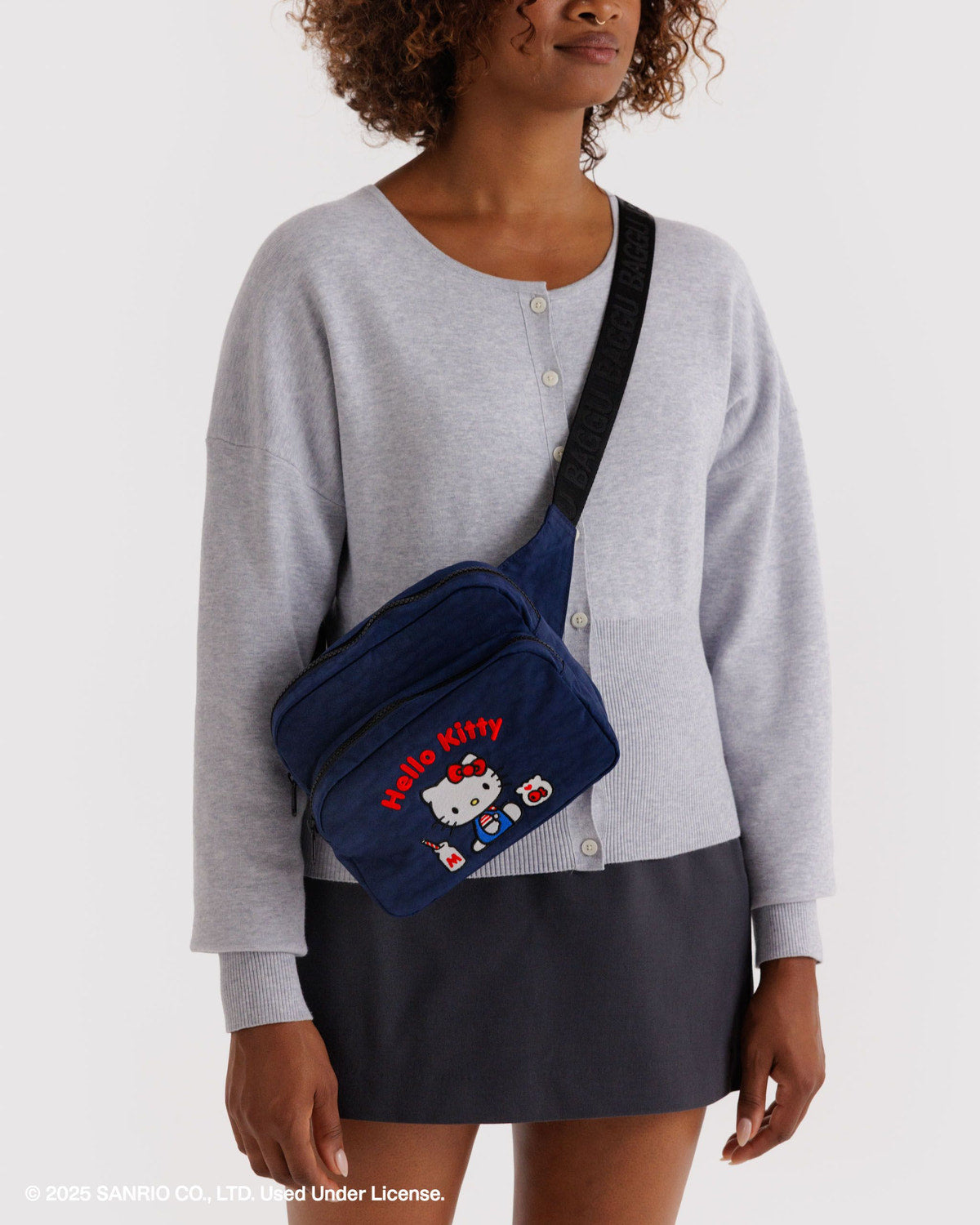 Fanny Pack Embroidered Hello Kitty Milkshake | Baggu Deals