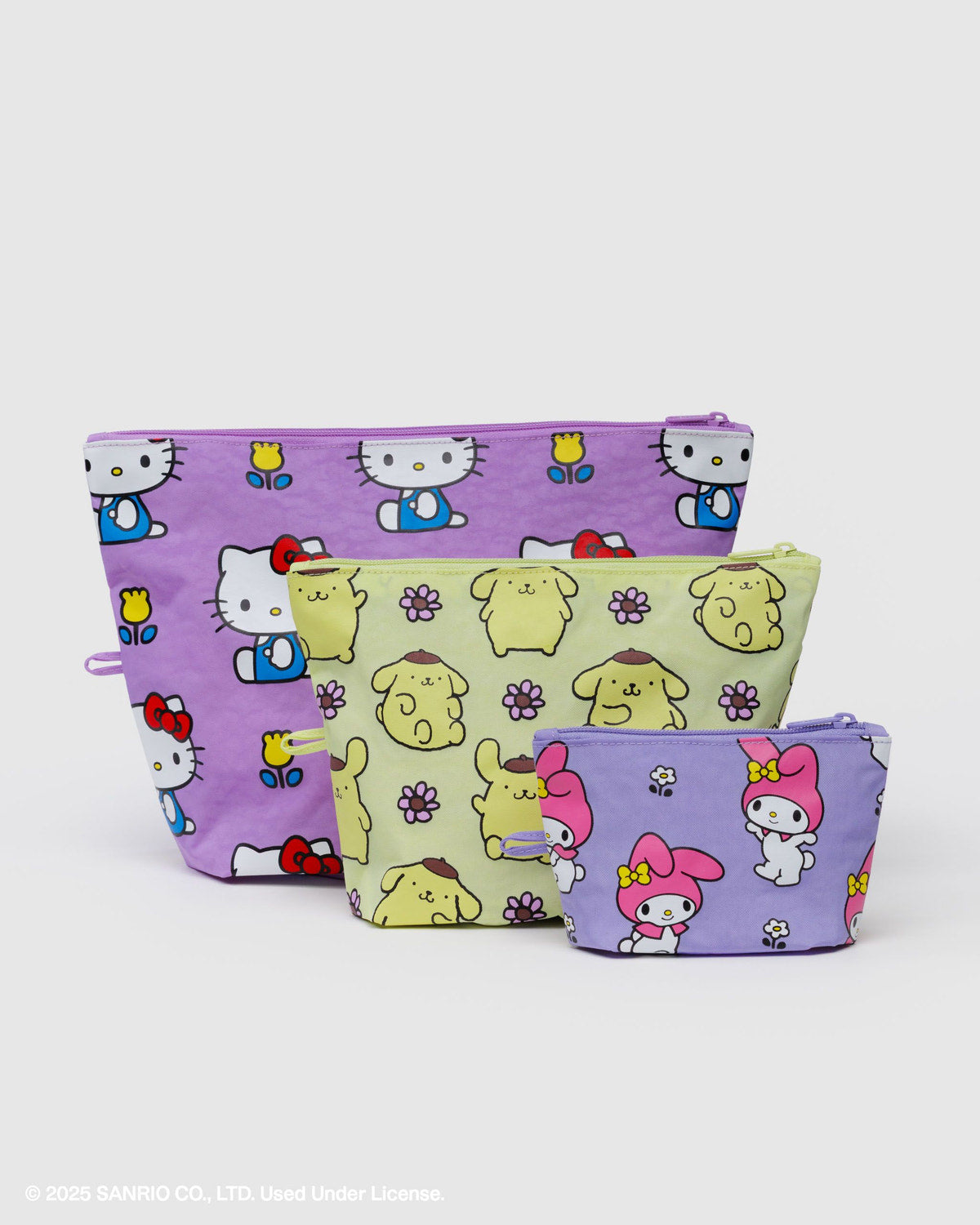Go Pouch Set Hello Kitty and Friends Florals | Baggu Exclusive