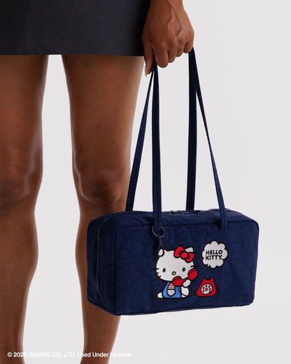 Nylon Bowler Bag Embroidered Hello Kitty Phone | Baggu Trending