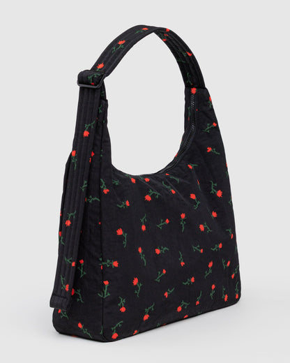 Nylon Shoulder Bag Painted Wildflower | Baggu Latest