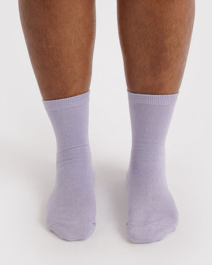 Crew Sock Lilac Metallic | Baggu Value