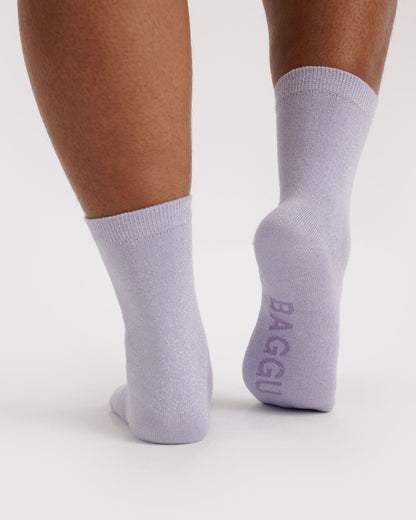 Crew Sock Lilac Metallic | Baggu Value