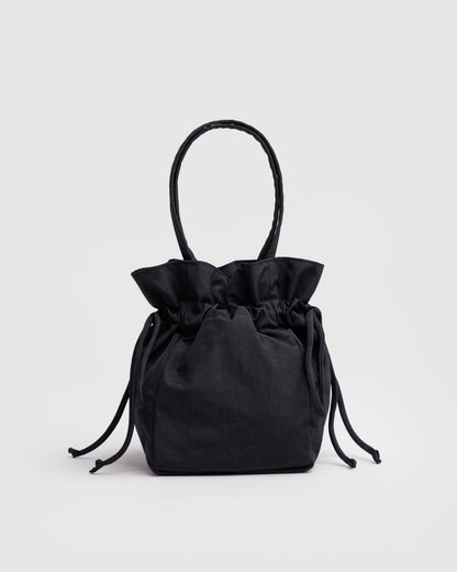Nylon Drawstring Bag Black | Baggu Everyday