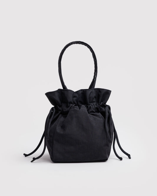 Nylon Drawstring Bag Black | Baggu Everyday