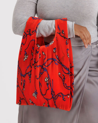 Pleated Baggu Red Snapdragon | Baggu Sale