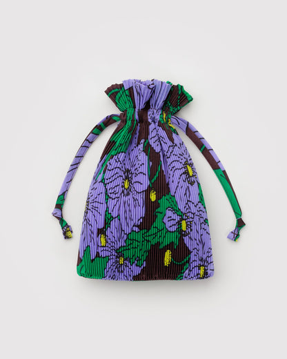 Pleated Baggu Maroon Poppy | Baggu Value