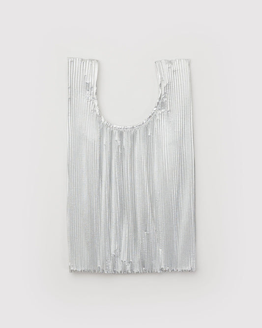Pleated Baggu Chrome Metallic | Baggu Classic