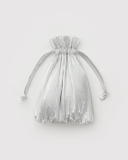 Pleated Baggu Chrome Metallic | Baggu Classic