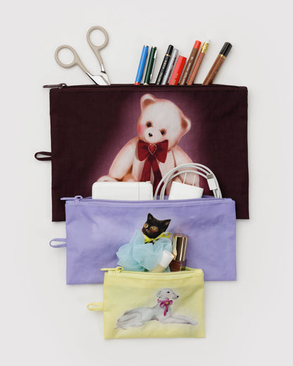 Flat Pouch Set Fancy Animals | Baggu Latest
