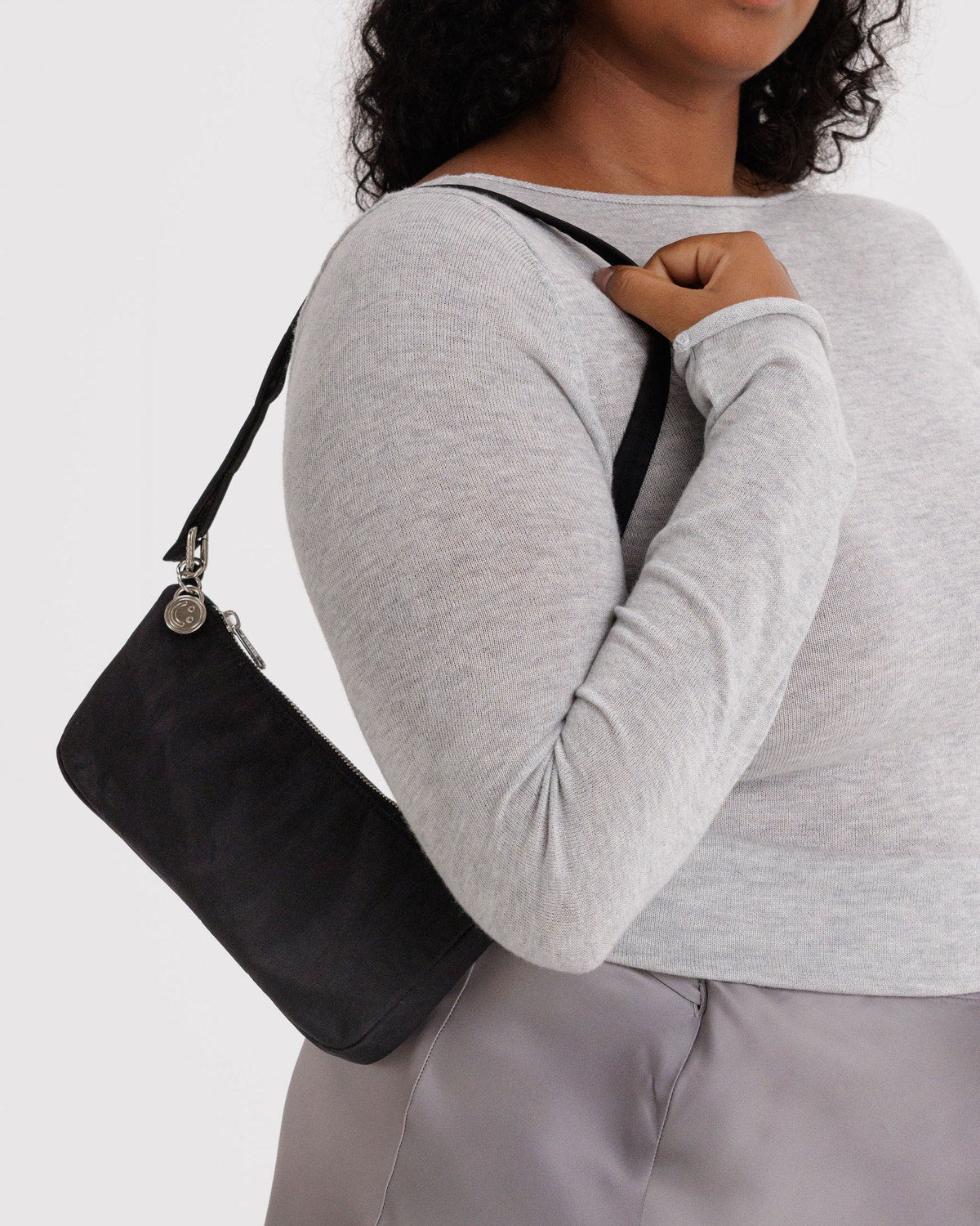 Nylon Pochette Black | Baggu Value