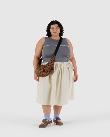 Medium Nylon Crescent Bag Leopard | Baggu Best Price