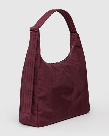 Nylon Shoulder Bag Mahogany | Baggu Trusted