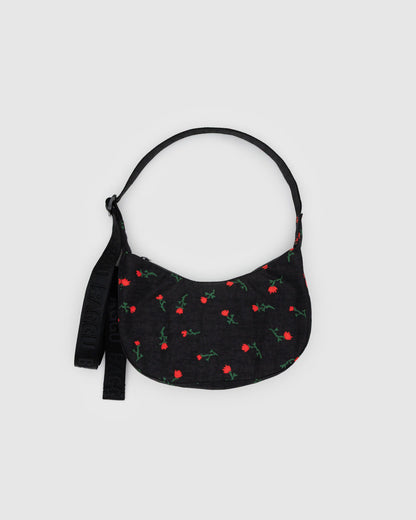 Small Nylon Crescent Bag Painted Wildflower | Baggu Premium