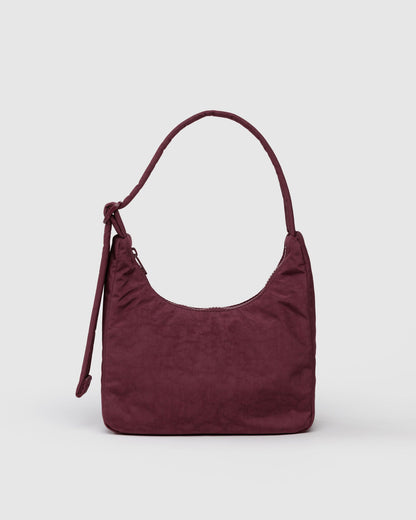Mini Nylon Shoulder Bag  Mahogany | Baggu Everyday