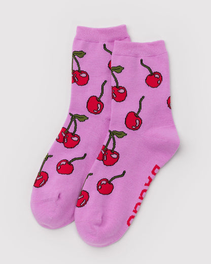 Crew Sock Cherries | Baggu Value