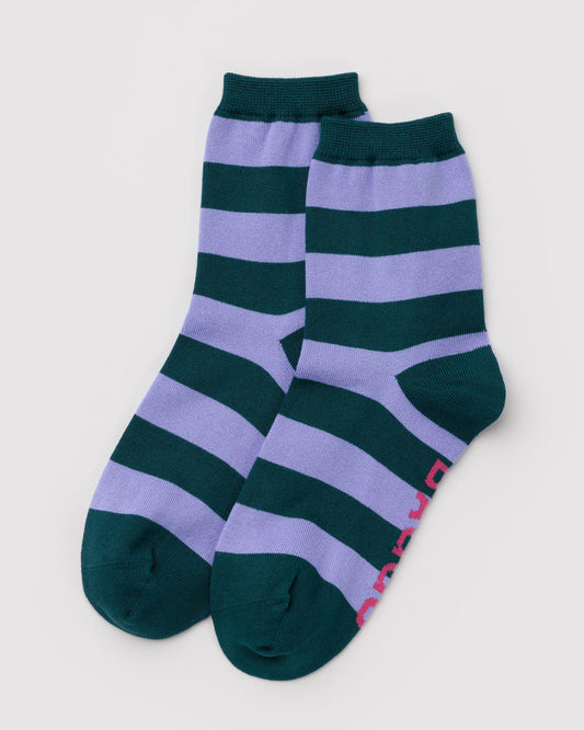 Crew Sock Malachite Stripe | Baggu Top Pick
