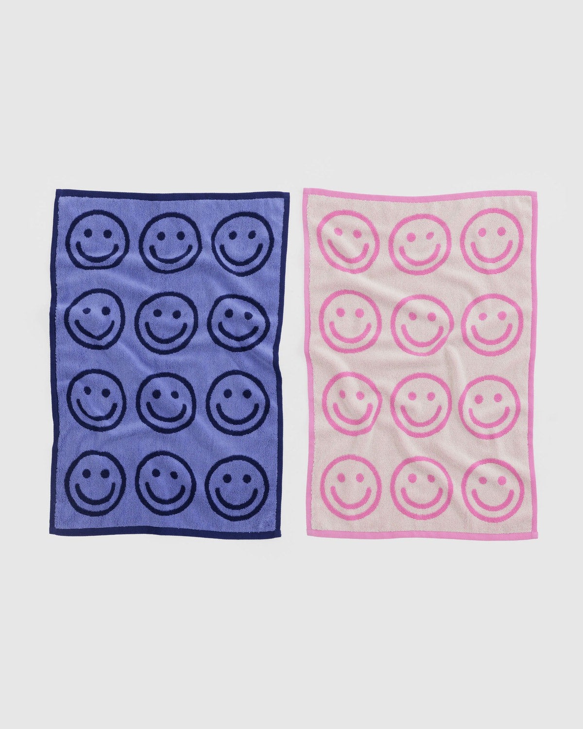Hand Towel Set of 2 Happy Pink Blue | Baggu Popular
