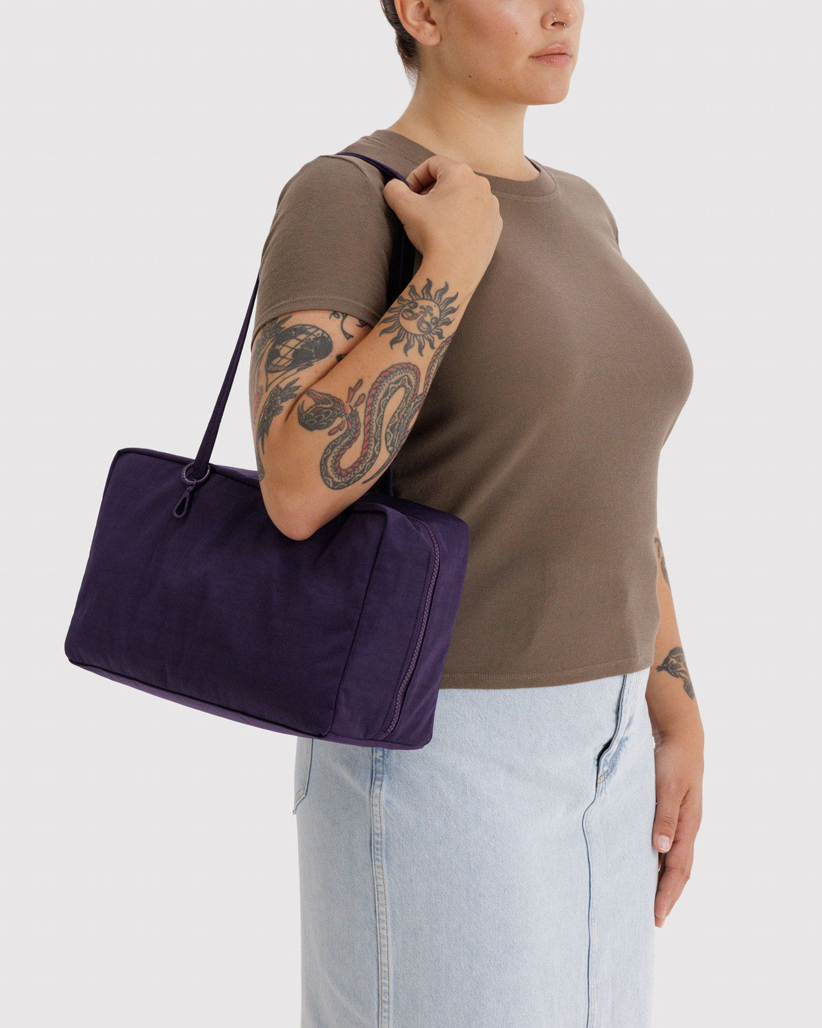 Medium Nylon Bowler Bag Fig | Baggu Value