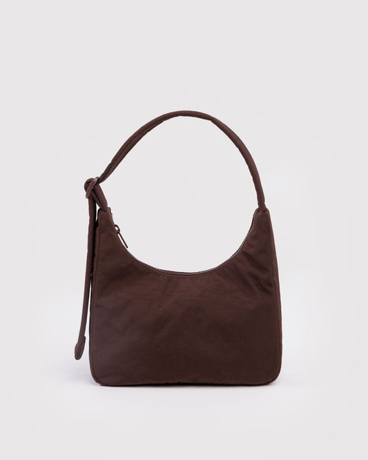 Mini Nylon Shoulder Bag  Coffee | Baggu Quality