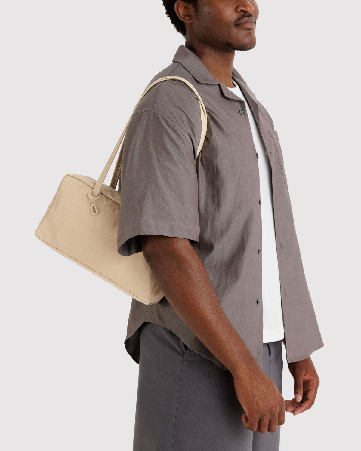 Nylon Bowler Bag Custard | Baggu Trusted