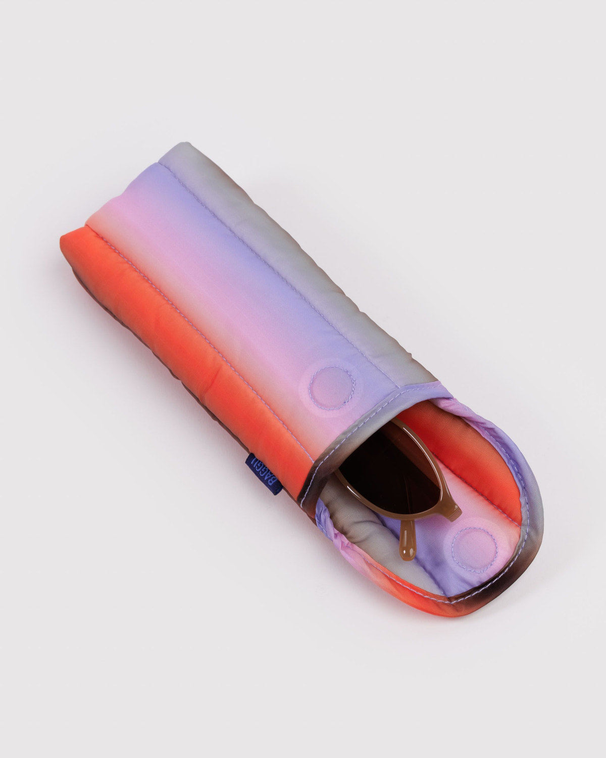 Puffy Glasses Sleeve Gradient Stripe Poppy & Lilac | Baggu Smart Buy