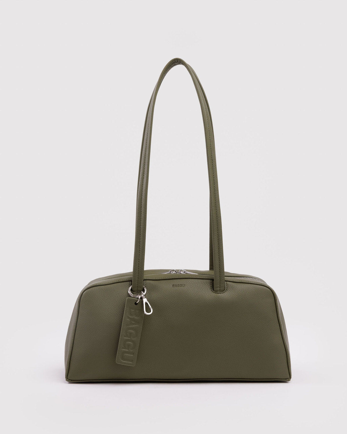 Recycled Leather Bowler Bag Loden | Baggu Top Pick