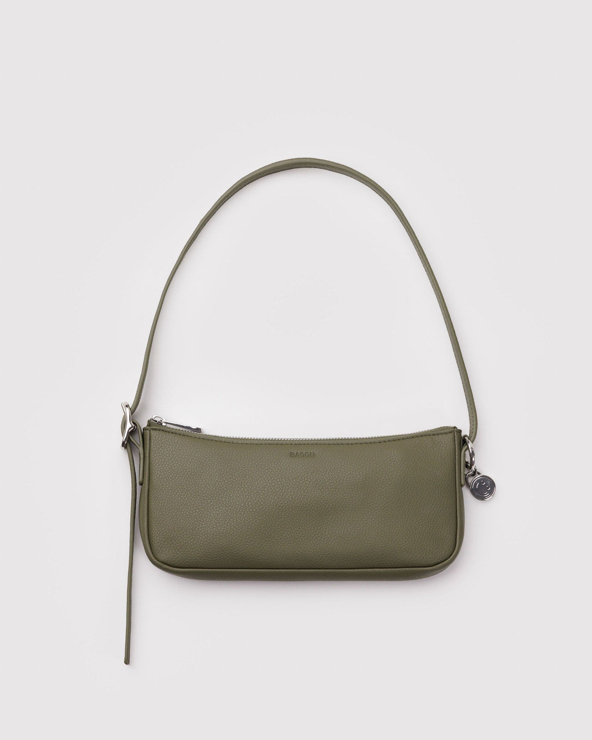 Recycled Leather Pochette Loden | Baggu Latest
