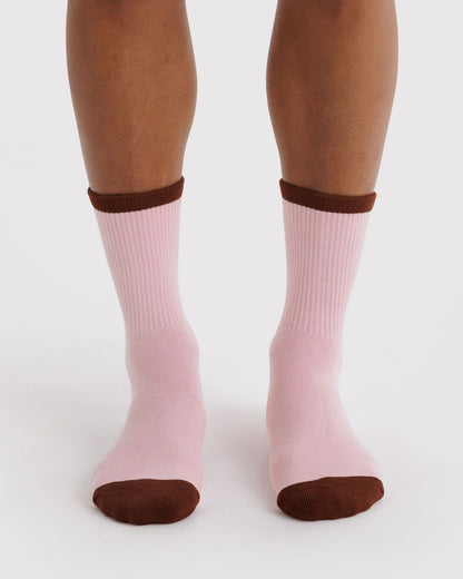 Ribbed Sock Blush Mix | Baggu Trusted