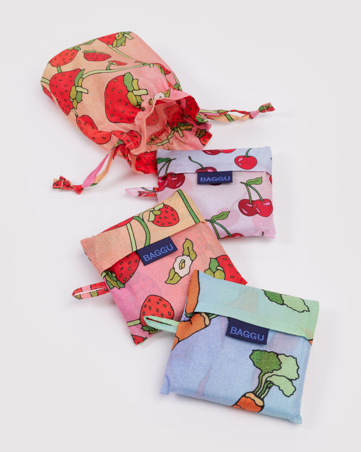 Standard Baggu Set of 3 Carrots & Berries | Baggu Value