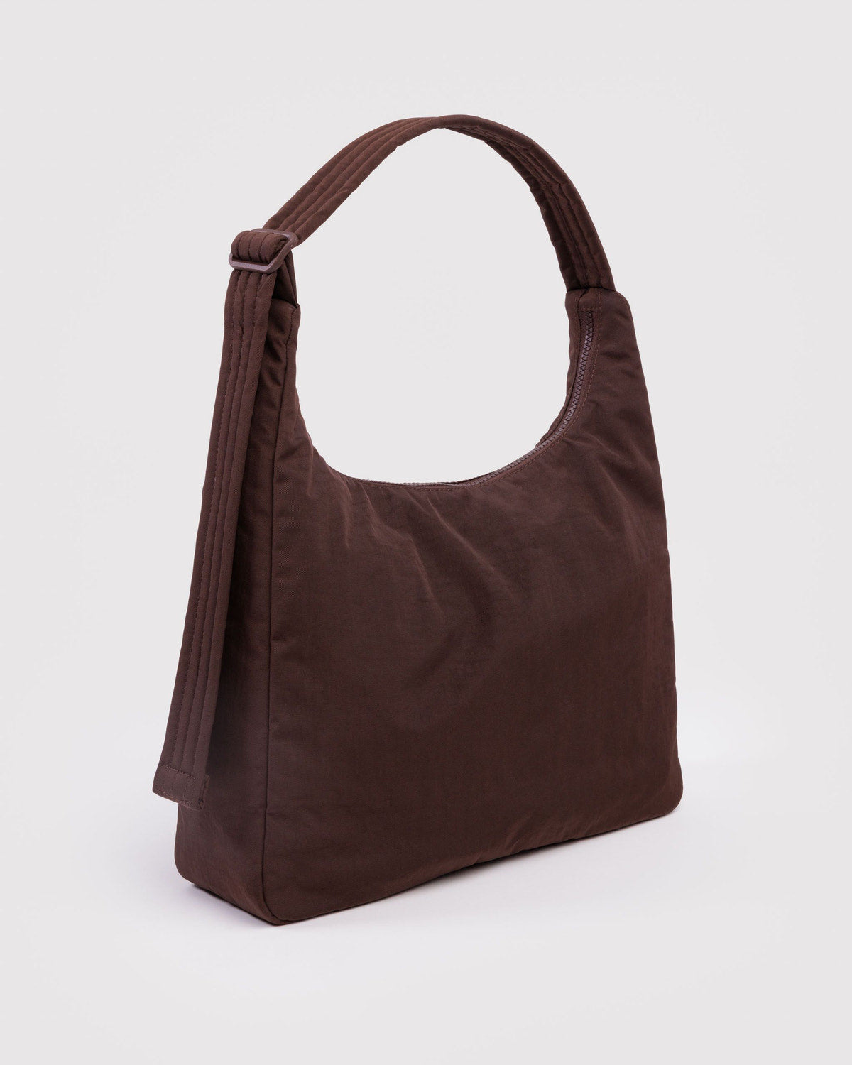 Nylon Shoulder Bag Coffee | Baggu Premium