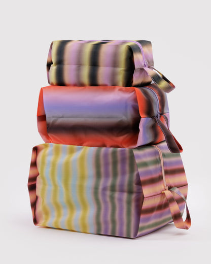 3D Zip Set Gradient Stripes | Baggu Discount