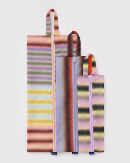 3D Zip Set Gradient Stripes | Baggu Discount