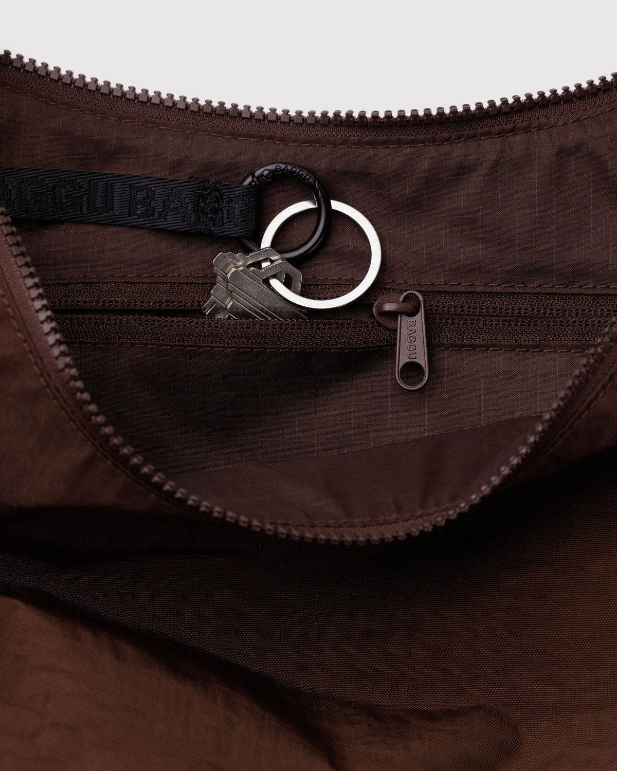 Medium Nylon Crescent Bag Coffee | Baggu Special Offer