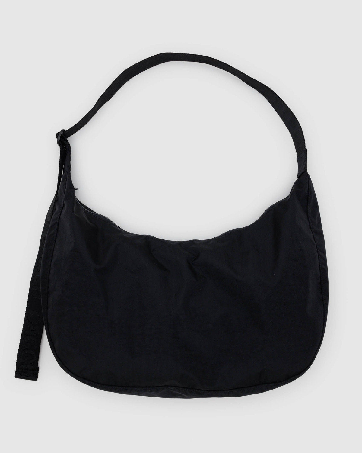 Large Nylon Crescent Bag Black | Baggu Value
