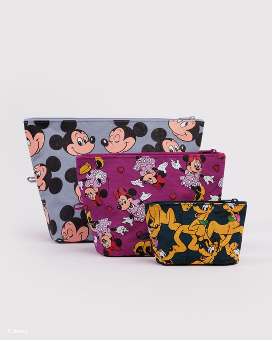 Go Pouch Set Mickey, Minnie & Pluto | Baggu Trending