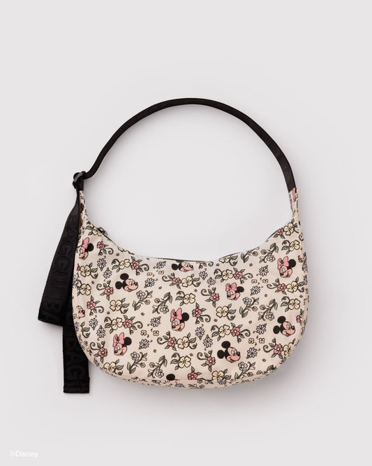 Medium Nylon Crescent Bag Storybook Floral | Baggu Signature
