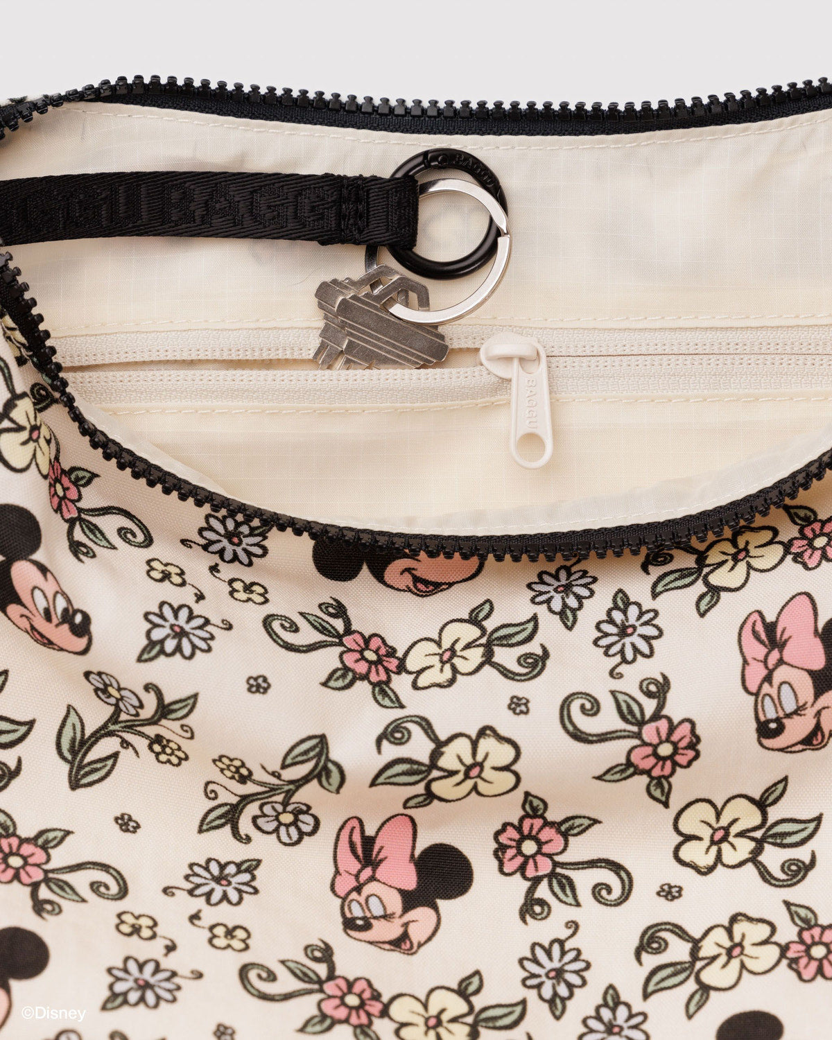 Medium Nylon Crescent Bag Storybook Floral | Baggu Signature