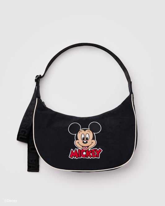 Medium Nylon Crescent Bag Embroidered Mickey Mouse Club | Baggu Everyday